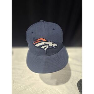 Denver Broncos  NFL Collection Fitted Hat Cap Men's Size 7  5/8
